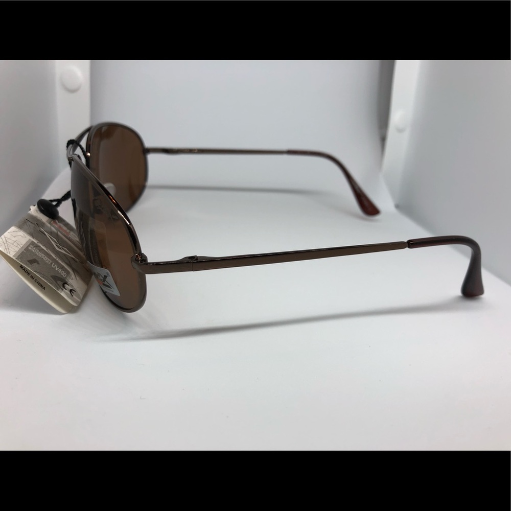 🛍 Aviator Brown Frame Sunglasses - Picture 3 of 4